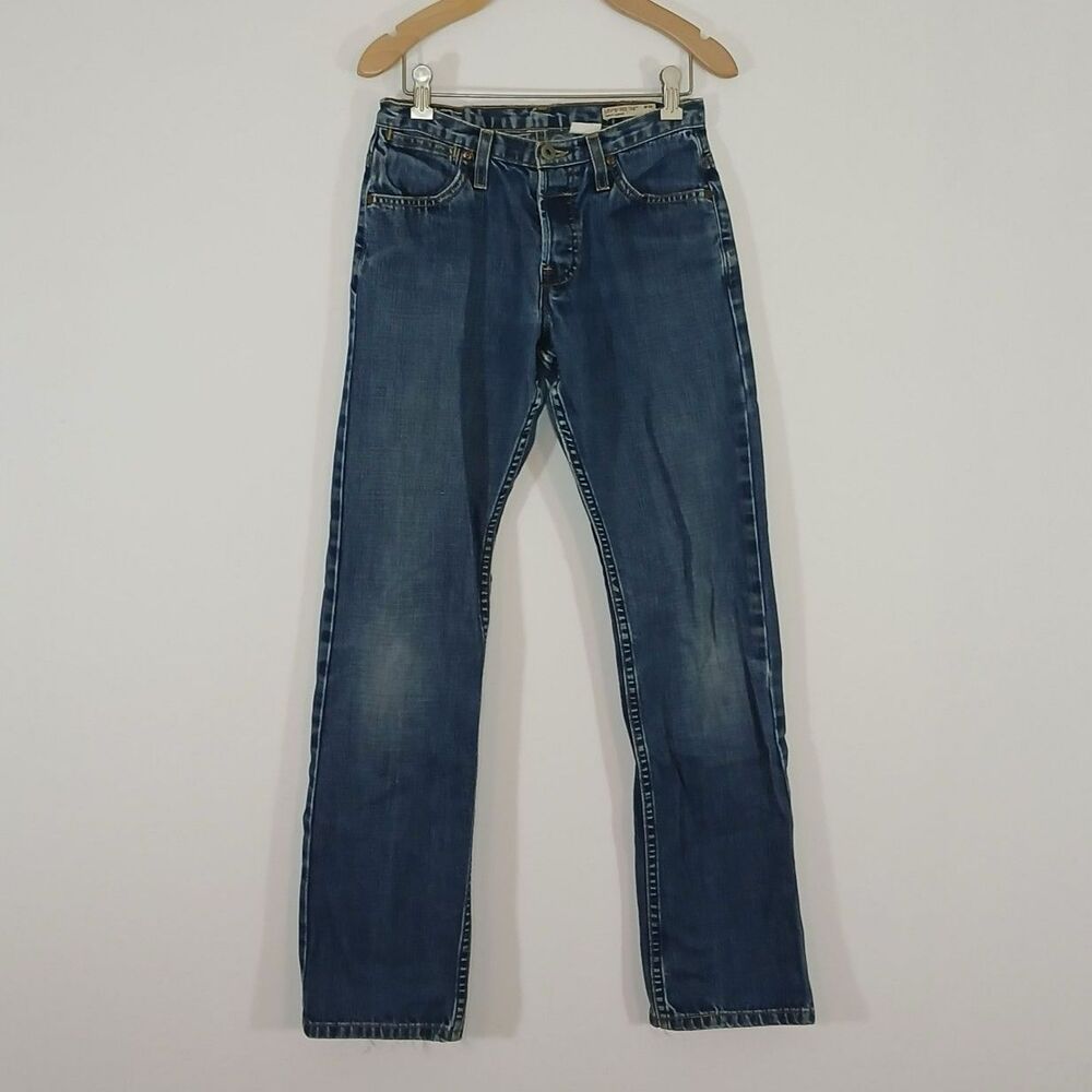 Vintage Levi's Straight Leg Relaxed 703 Red Tab Jeans 27 JR Y2K Grunge 90s